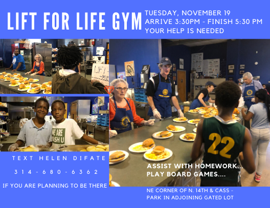 Lift for Life Community Service 11-19-19