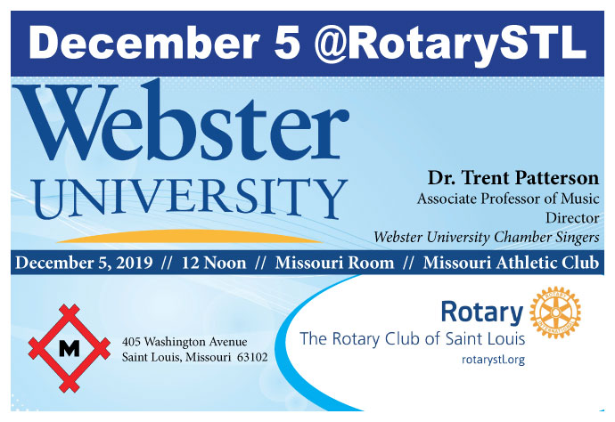 Webster University Chamber Singers @ St Louis Rotary on December 5, 2019