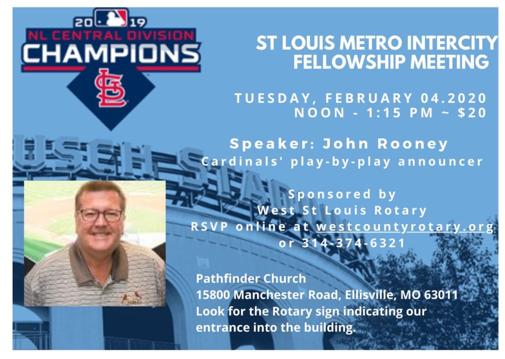 Rotary InterCity Mtg Tuesday 2-4-20