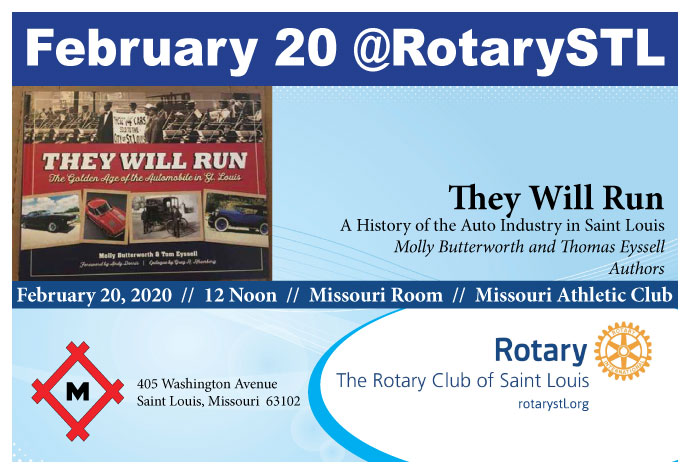 Authors of They Will Run - Speakers at St Louis Rotary on 2-20-20