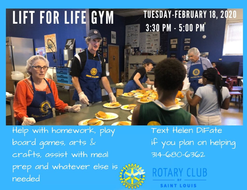 Lift for Life Gym Community Service Feb 2020