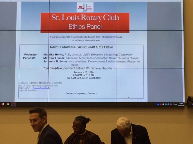 St Louis Rotary Club Ethics Panel