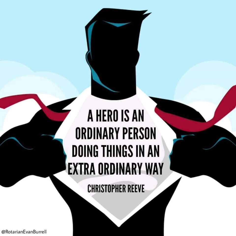 Hero is ordinary person