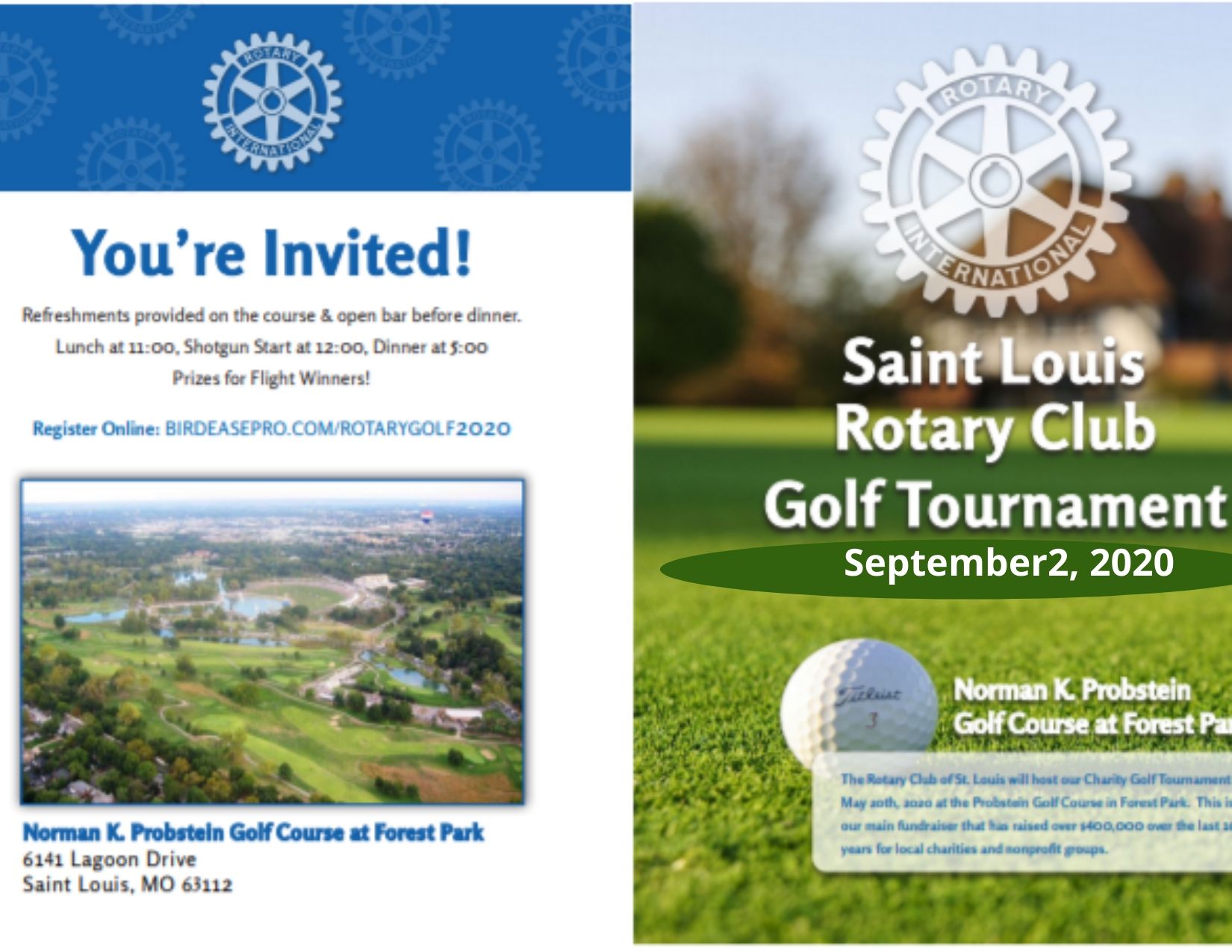 Revised Date 2020 Golf Tourney - St Louis Rotary