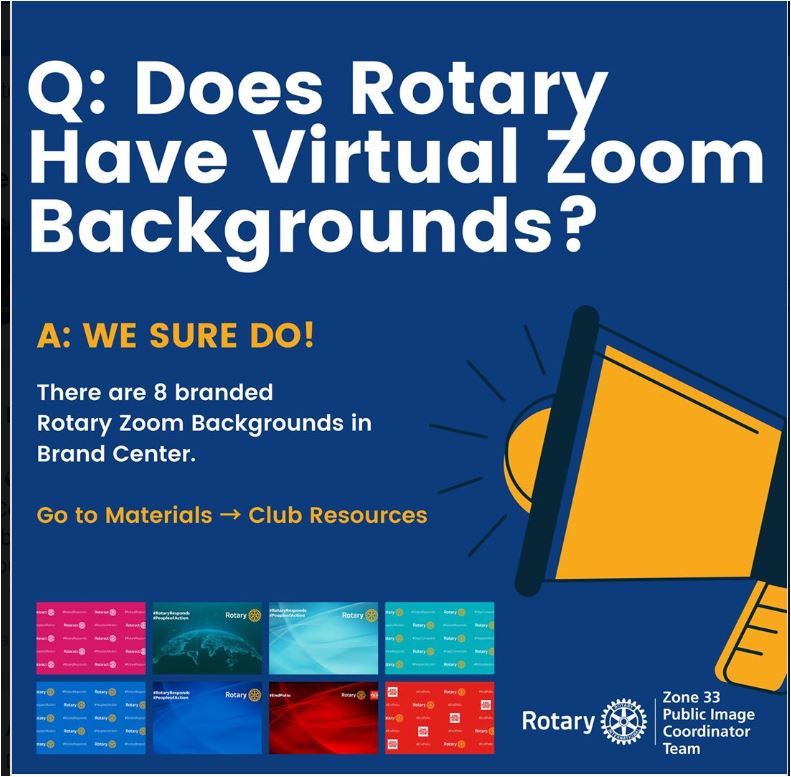 Q: Does Rotary Have Virtual Zoom Backgrounds?