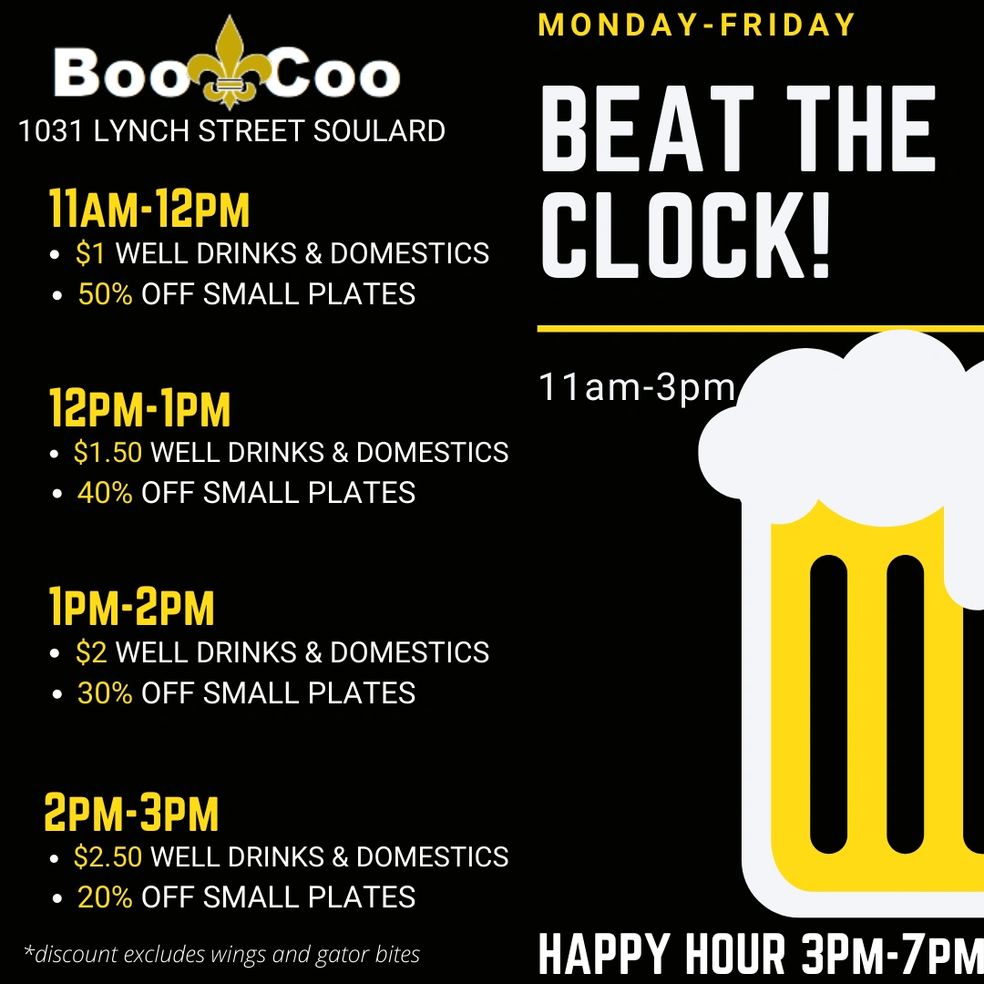 June 24 Social: BooCoo at 5PM