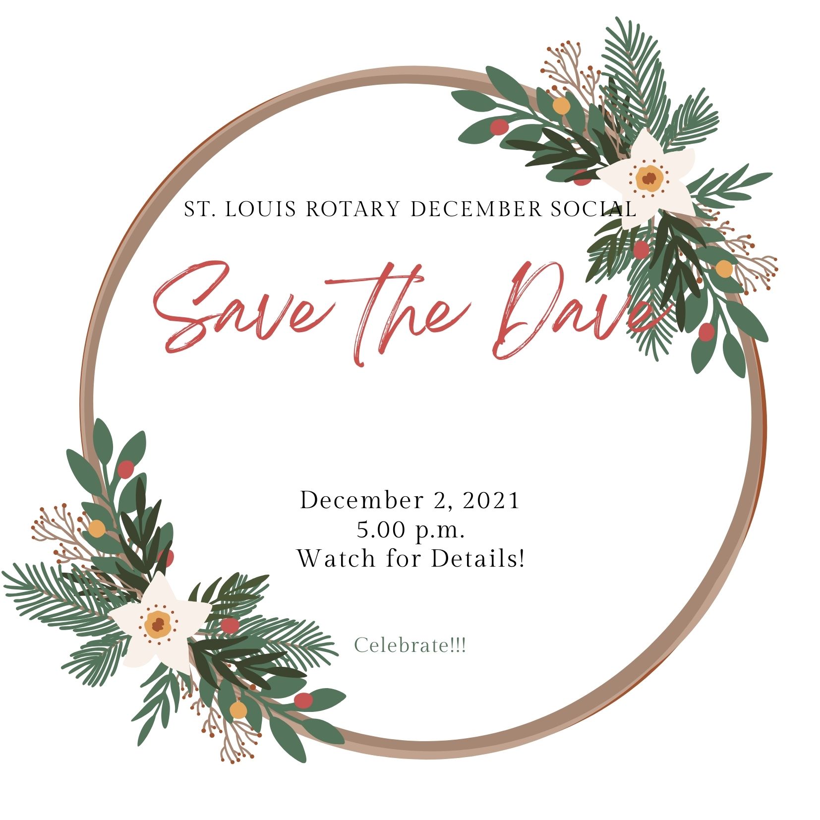 December Social Save the Date