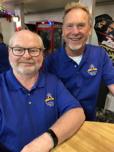 Tom Keeline & Gary Jones bowling in St. Louis Rotary Bowling League 2021-2022
