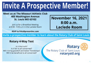 Invite a Prospective member 11-16-21-@8am - Laclede Room at the MAC downtown