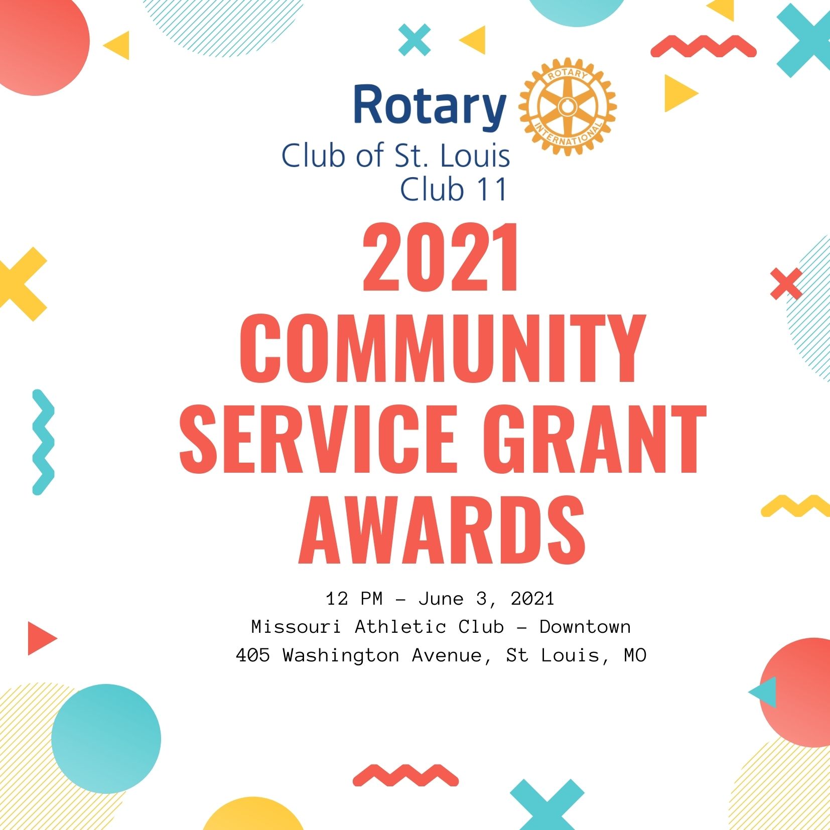 2021 Grant Awards @ St Louis Rotary on June 3, 2021
