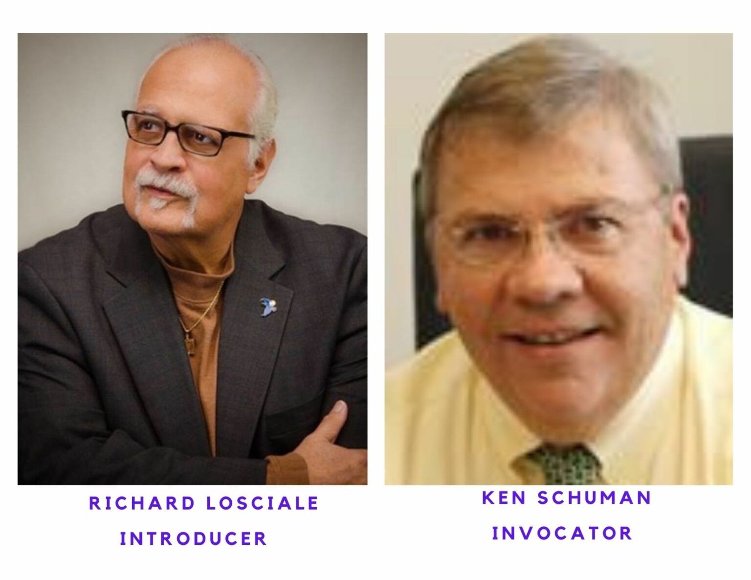 Richard Losciale, Invocator & Ken Schuman, Invocator 6-10-21 @ St Louis Rotary