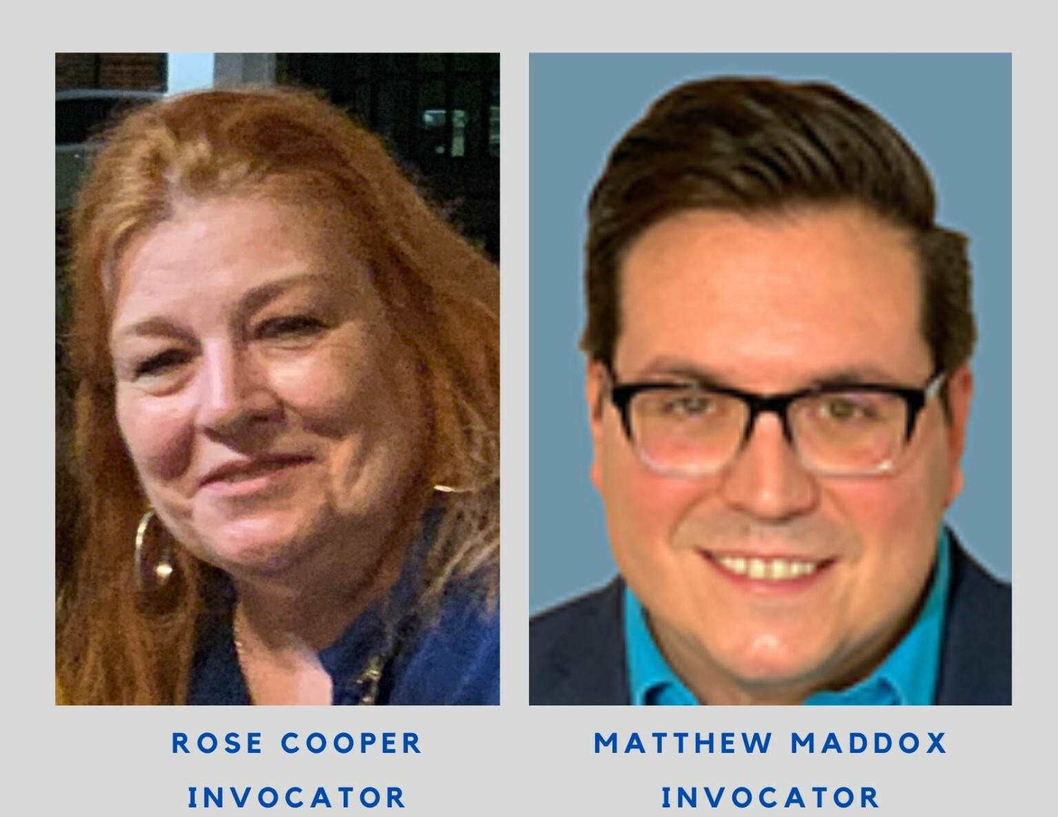 Rose Cooper, Introducer & Matthew Maddox, Invocator on July 22, 2021 at Stl Louis Rotary Lunch