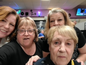 Amy Lewis, Lily Michaels, Carol Barnes, Rose Cooper @ St Louis Rotary Bowling 2021-2022