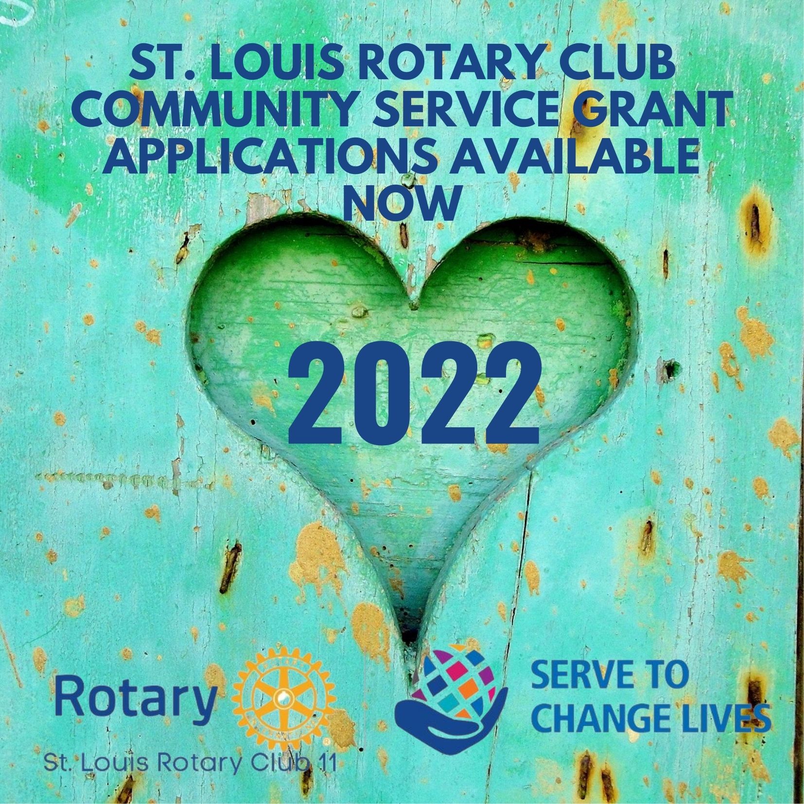 st. Louis Rotary community service grant applications are now available. for 2022