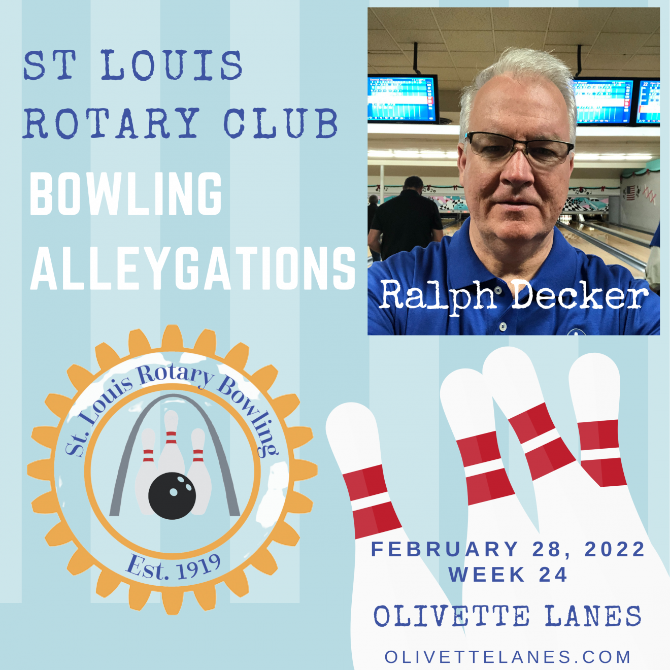 Bowling League Alleygations Week 24 Ralph Decker 2-28-22