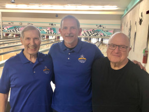 Don Fuller, Terry Werner, Vic DiFate 2021-2022 Bowling Season -St. Louis Rotary