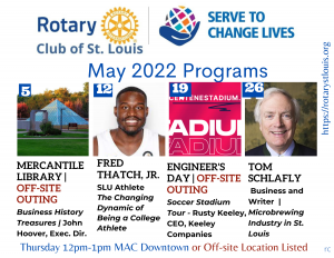 May programs at St. Louis Rotary