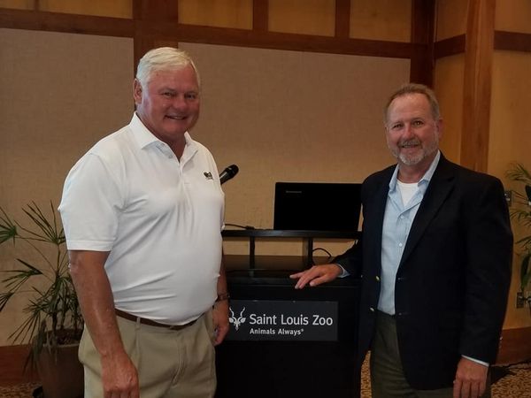 President Jack Windish with Jeff Huntington, Director of Development, St. Louis Zoo - 6-16-22 Off-site meeting