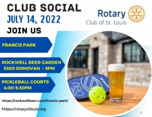 Club Social this Thursday, July 14, 2022 @ Rockwells - Francis Park