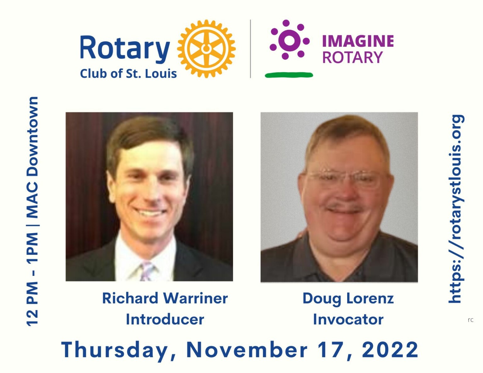Richard Warriner, Introducer & Doug Lorenz, Invocator 11-17-22