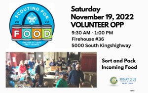 Scouting for Food Volunteer Opp 11-19-22