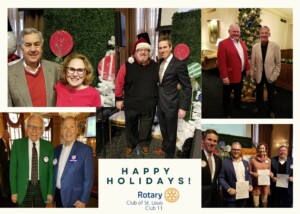Happy Holidays 2023 at St. Louis Rotary Club