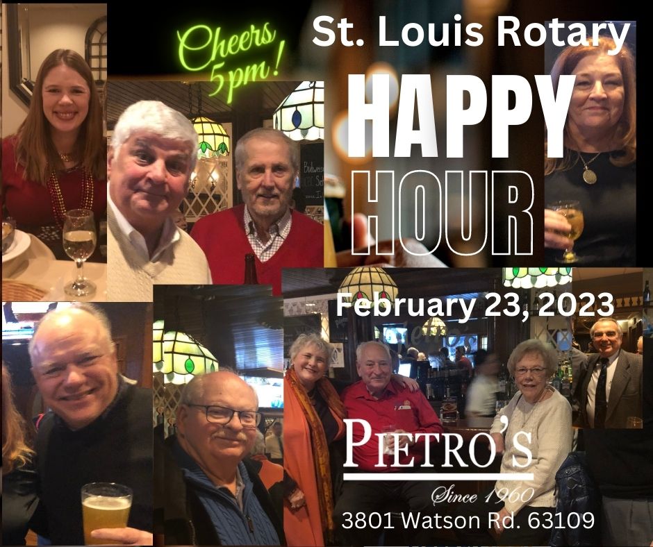 St. Louis Rotary Happy Hour Feb. 23, 2023 at Pietro's