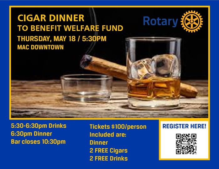 St. Louis Rotary Cigar Dinner Fundraiser May 18, 2023 at the MAC