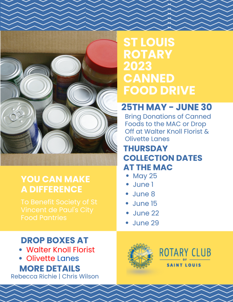 2023 St. Louis Rotary Canned Food Drive