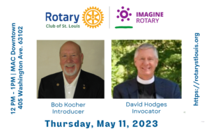 Bob Kocher, Introducer and David Hodges, Invocator at St. Louis Rotary Navy Week