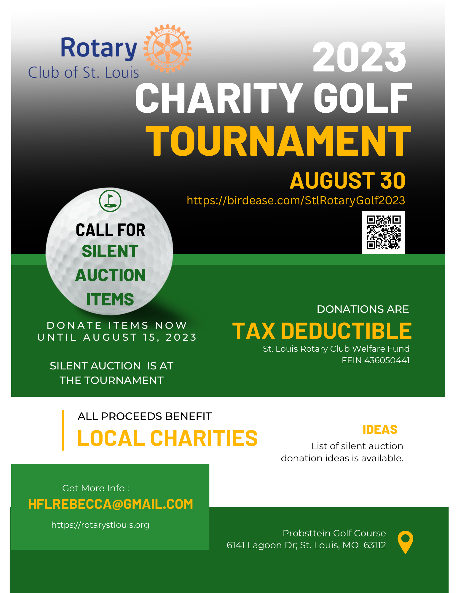 Charity Golf Tourney 2023 - Silent Auction