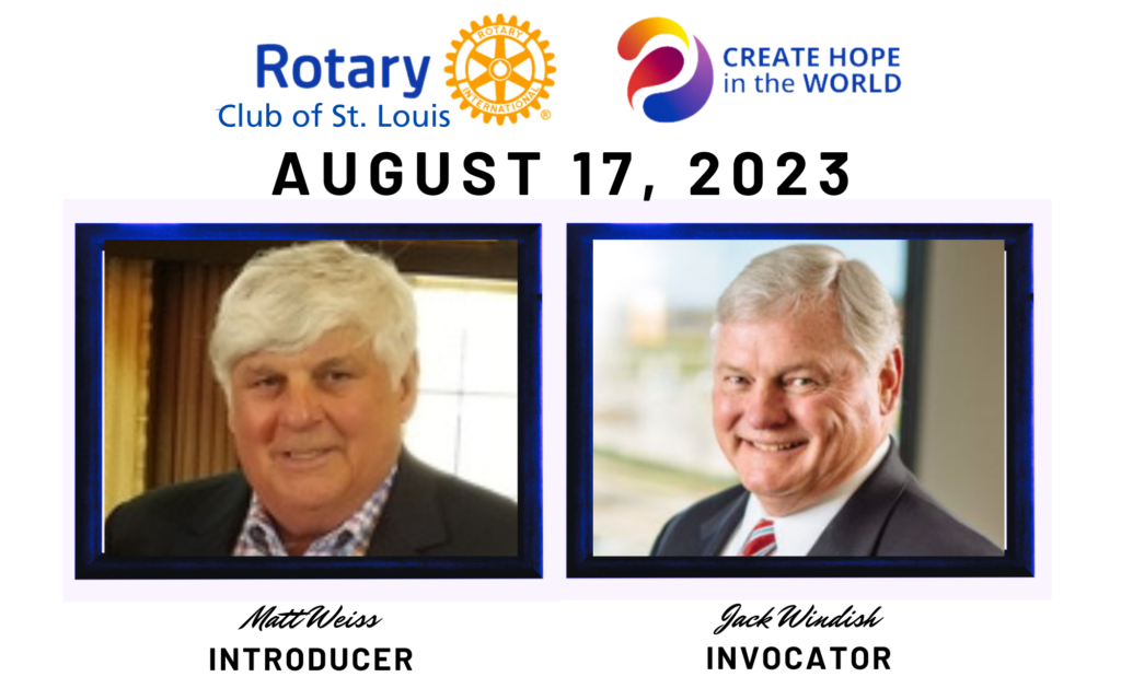 Matt Weiss, Introducer and Jack Windish, Invocator on Thursday, August 17, 2023