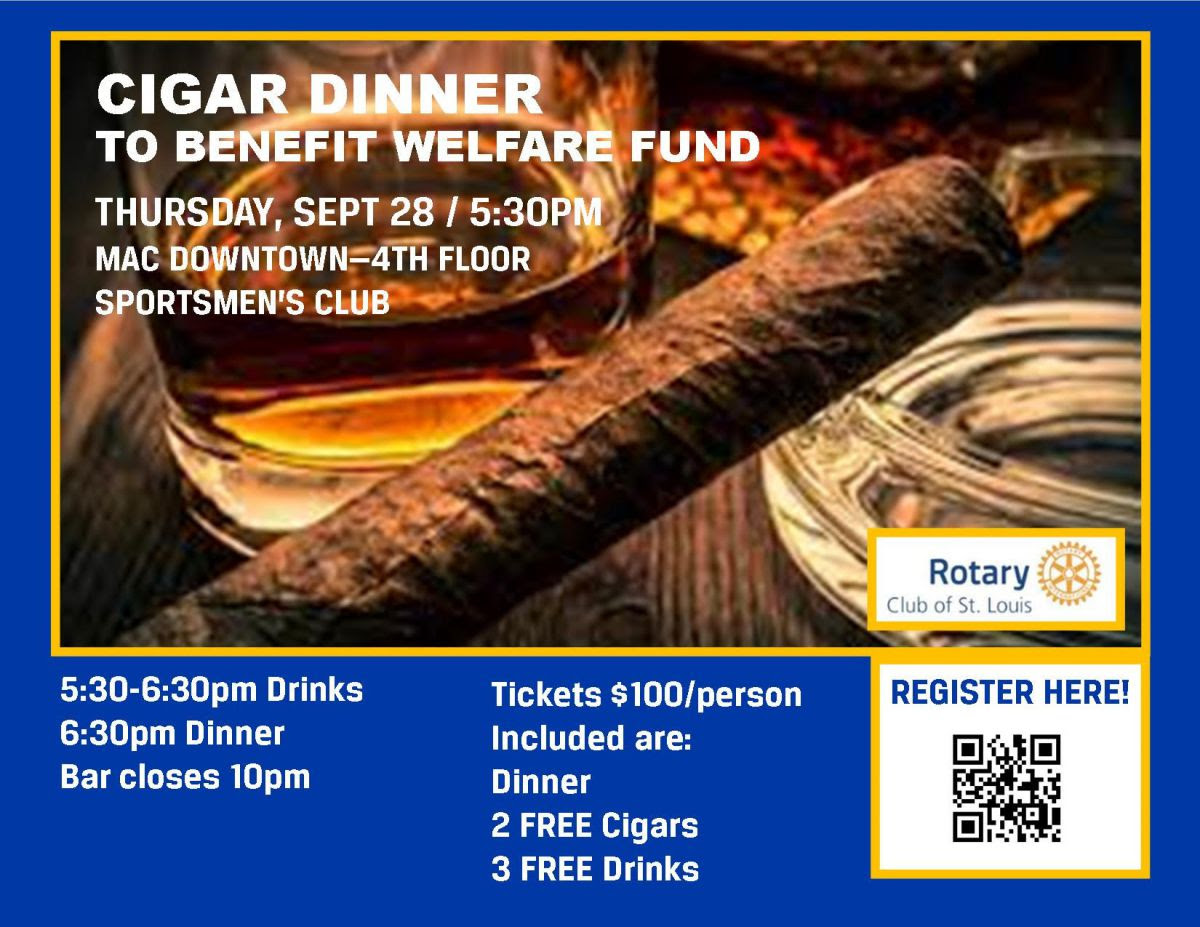 Cigar Dinner 9-28-23 to benefit Welfare Fund