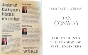 Dan Conway Inducted into Missouri S&T Academy of Civil Engineers