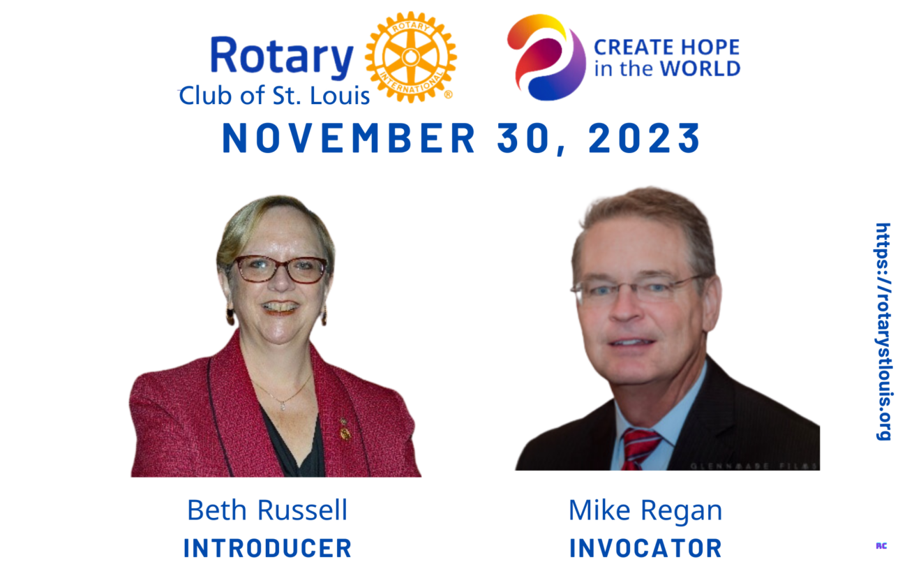 11-30-23 Beth Russell, Introducer and Mike Regan, Invocator