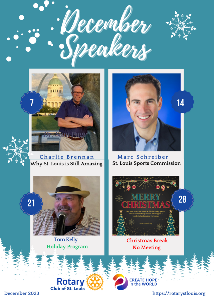 December speakers at St. Louis Rotary