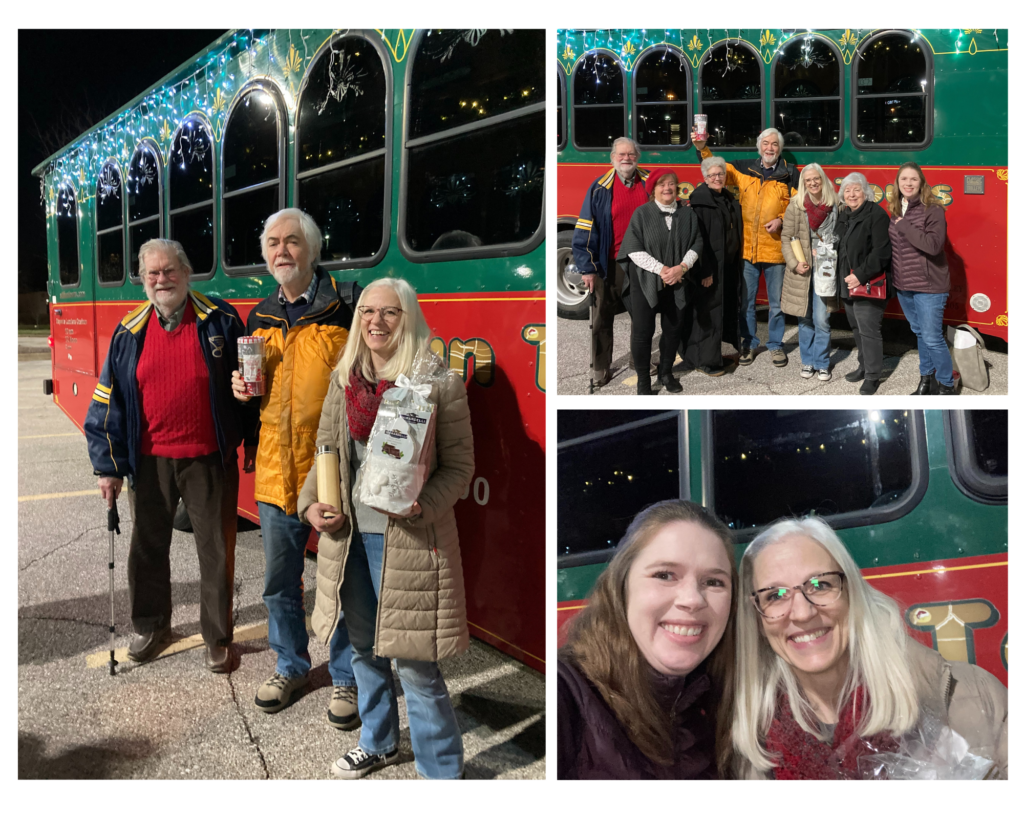 Holliday Trolley to Candy Cane Lane -Pictures of those who attended