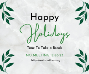 happy holidays - no meeting on 12-28-23
