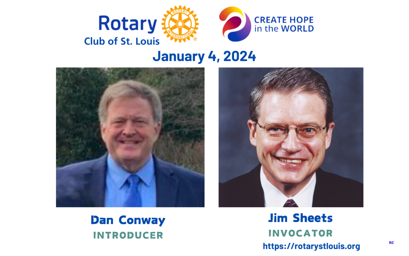 Dan Conway, Introducer and Jim Sheets, Invocator on January 4, 2024