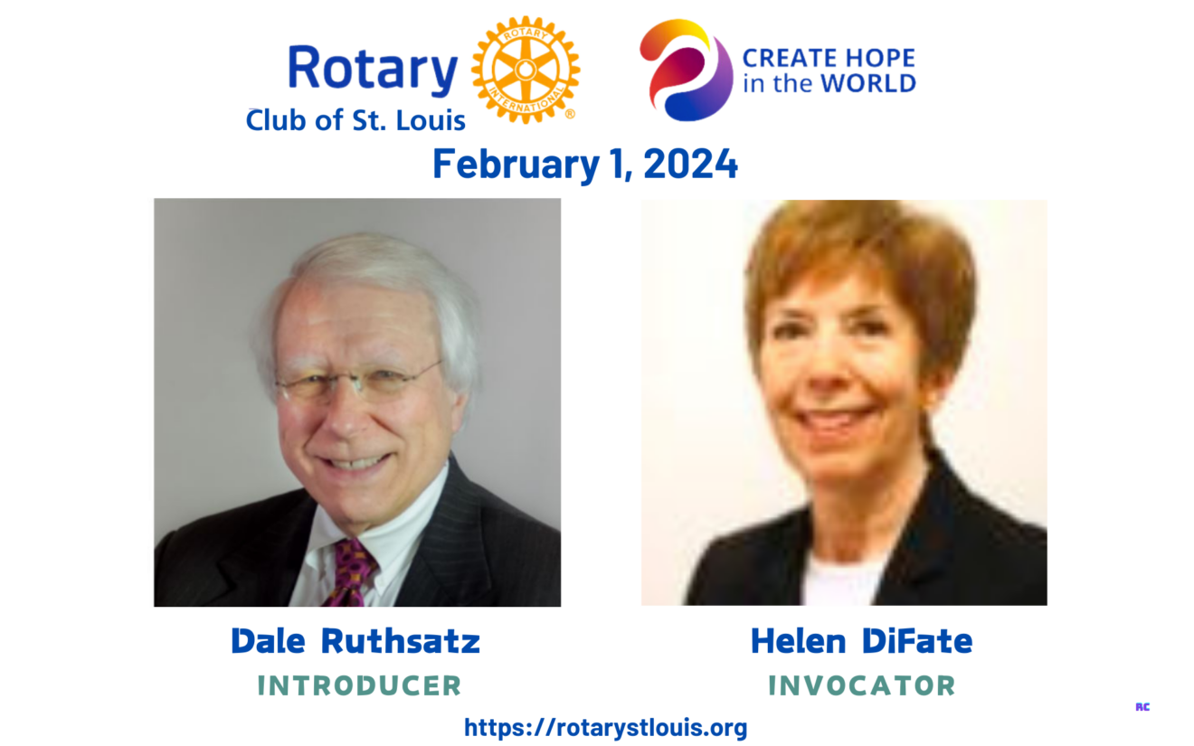 Dale Ruthsatz, Introducer and Helen DiFate, Invocator 2-1-24