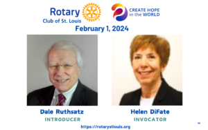 Dale Ruthsatz, Introducer and Helen DiFate, Invocator 2-1-24