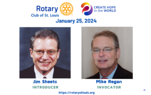 Jim Sheets, Introducer and Mike Regan, Invocator 1-25-24