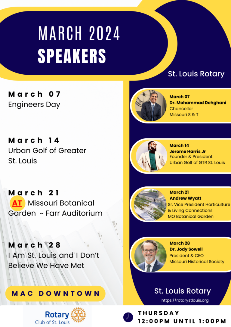 St. Louis Rotary March 2024 Speakers