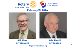 Bill Piper, Introducer and Bob Sherrill, Invocator on February 15, 2024