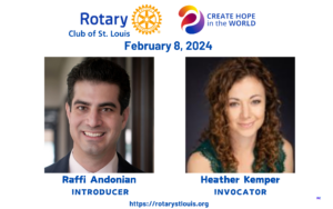 Raffi Andonian, Introducer and Heather Kemper, Invocator 2-8-24