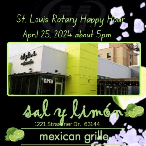 Club Social/Happy Hour is on April 25, 2024 at Sal y Limon about 5pm