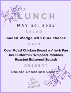 May 30, 2024 Lunch Menu