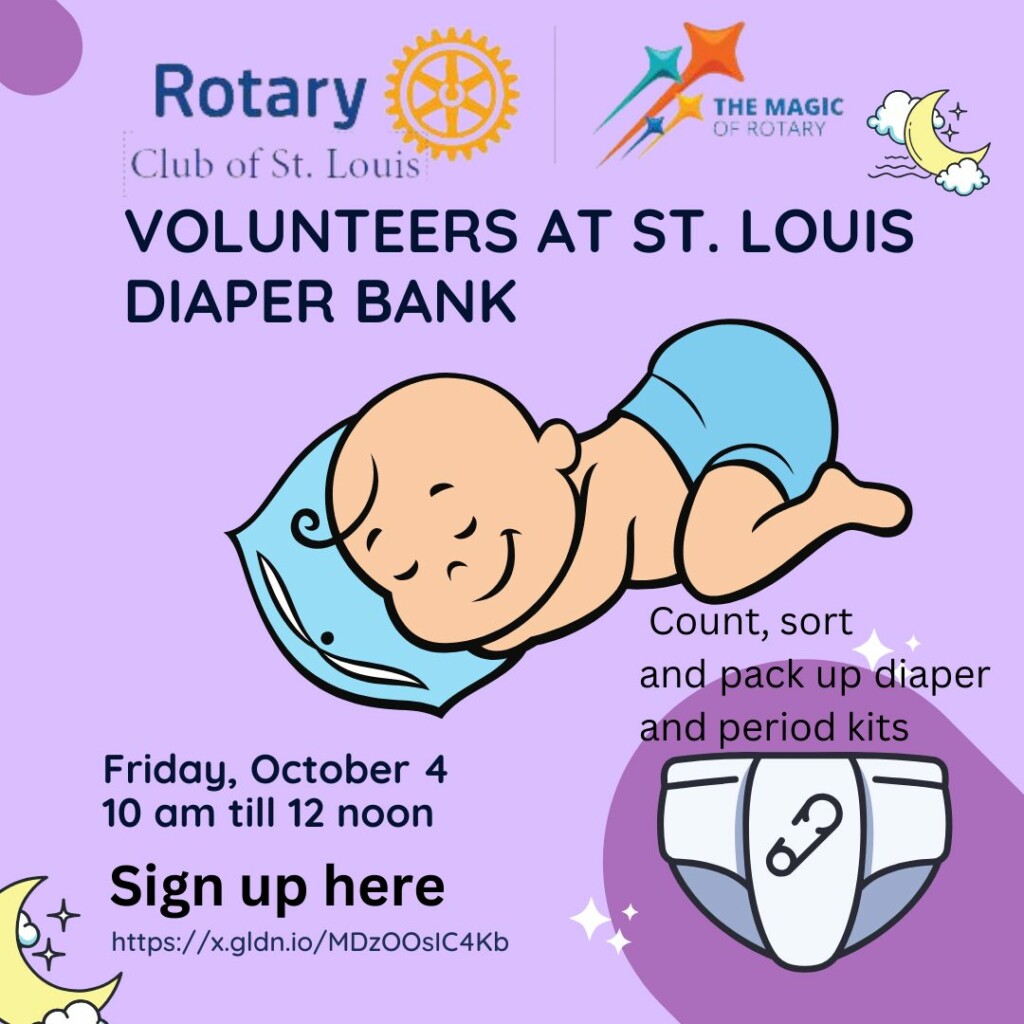 Volunteer with St. Louis Rotary Club on 10-4-24 from 10am until 12pm - sign-up