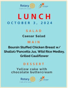 10-3-24 Lunch menu