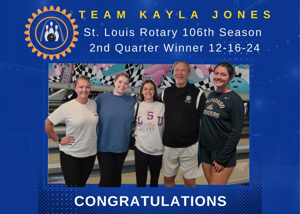 2nd Quarter Winners: 106th Season - Team Kayla